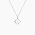 Pendentif Dajo Argent Blanc - Bijoux fantaisie Famille | Marc Orian