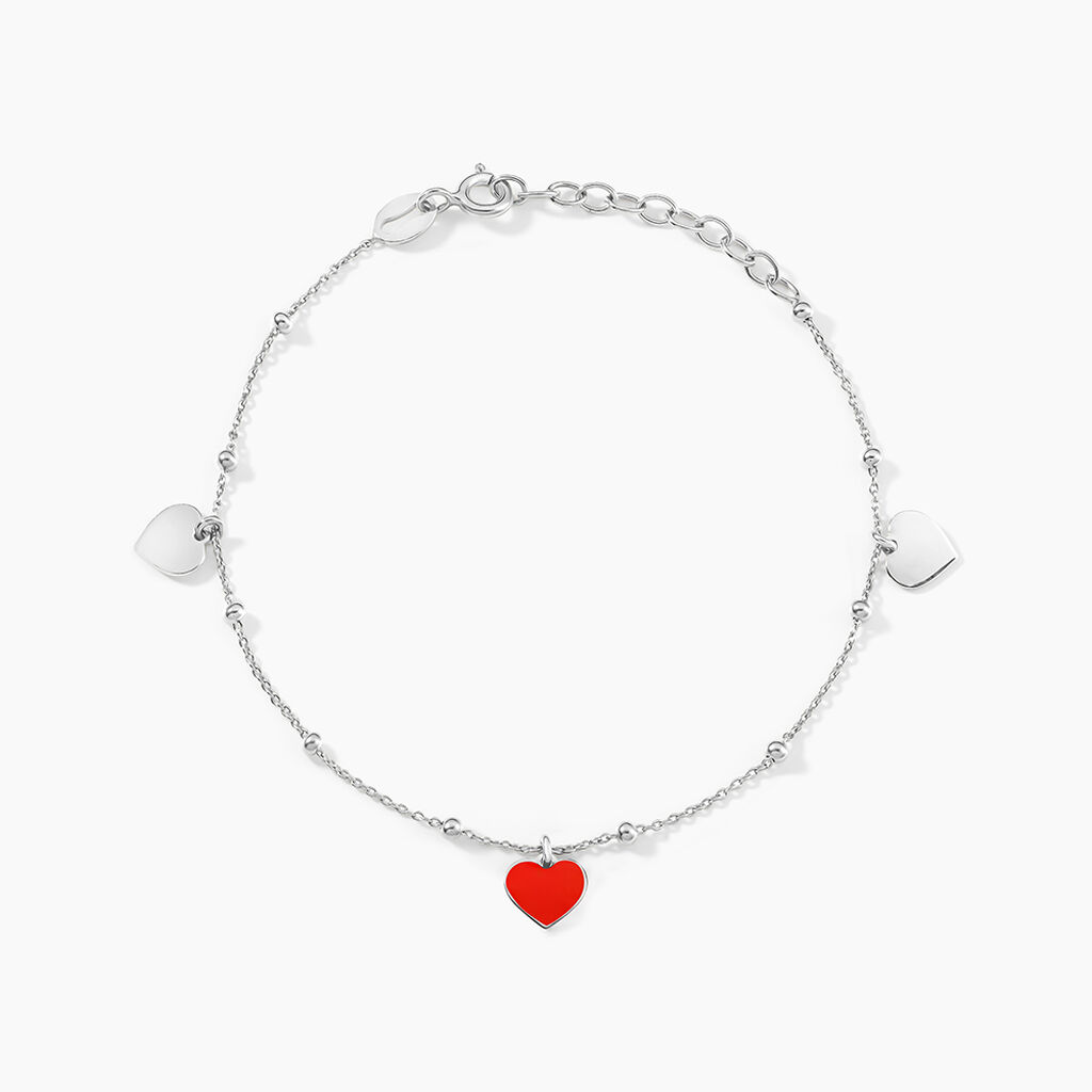 Bracelet Hinde Argent Blanc - Bracelets fantaisie Femme | Marc Orian