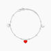 Bracelet Hinde Argent Blanc - Bracelets fantaisie Femme | Marc Orian