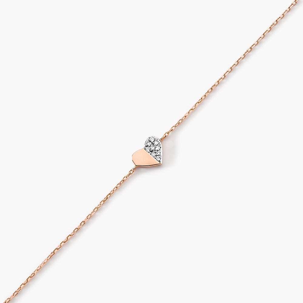 Bracelet Emilia Or Rose Diamant - Bracelets chaînes Femme | Marc Orian