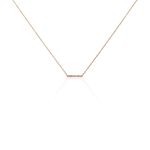 Collier Andrew Argent Rose Oxyde De Zirconium Rose - Colliers avec pierres Femme | Marc Orian