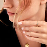 Bague Acier Dor&eacute; Cristal - Bijoux fantaisie Femme | Marc Orian