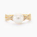 Bague Maria-theresa Or Jaune Perle De Culture Et Oxyde De Zirconium - Bagues vintage Femme | Marc Orian