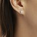 Boucles D'oreilles Puces Charlene Or Blanc Diamant Synthetique - Puces Femme | Marc Orian