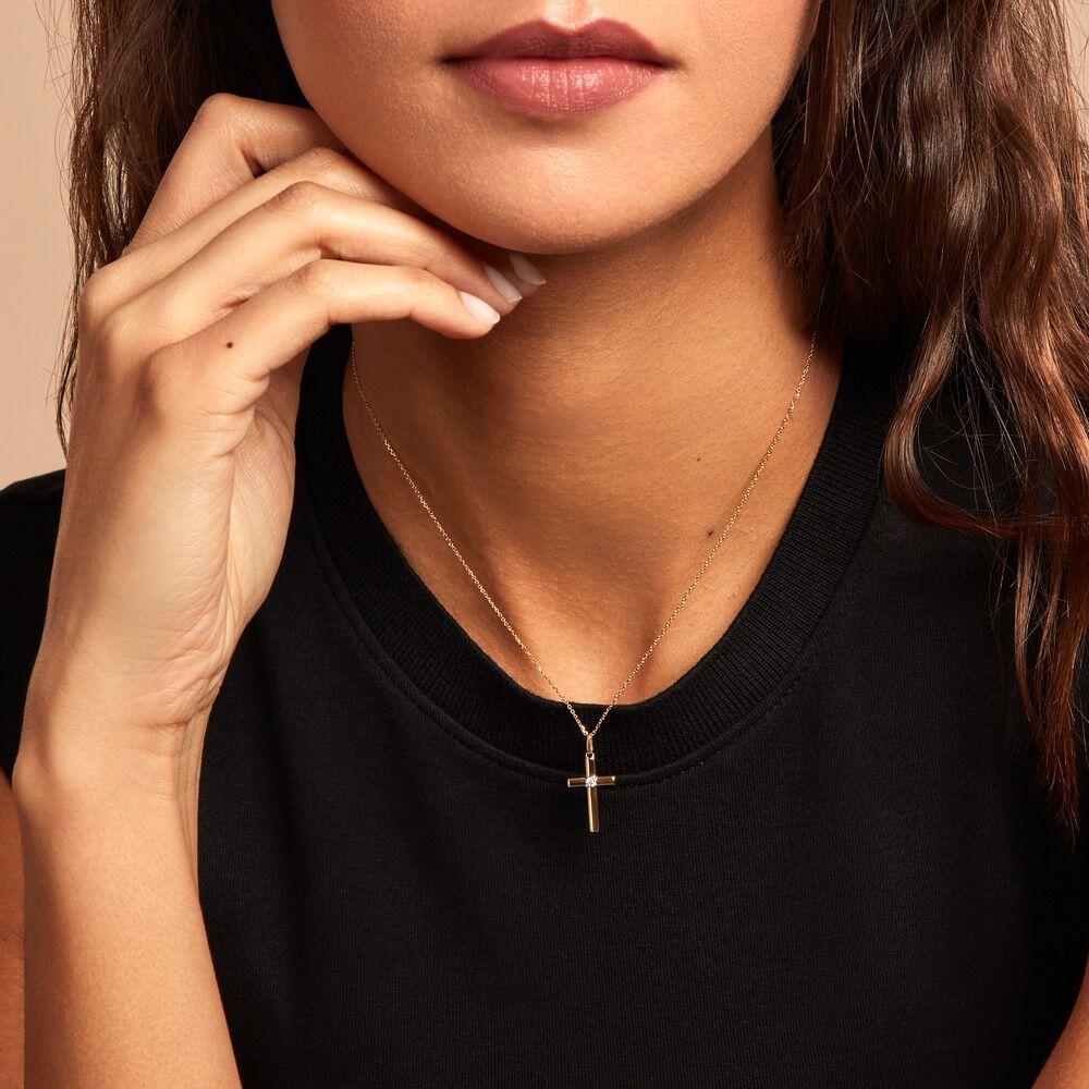 Pendentif Cornell Or Jaune Oxyde De Zirconium - Pendentifs Famille | Marc Orian