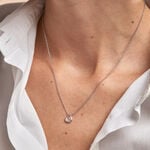 Collier Tao Argent Blanc Quartz - Colliers avec pierres Femme | Marc Orian