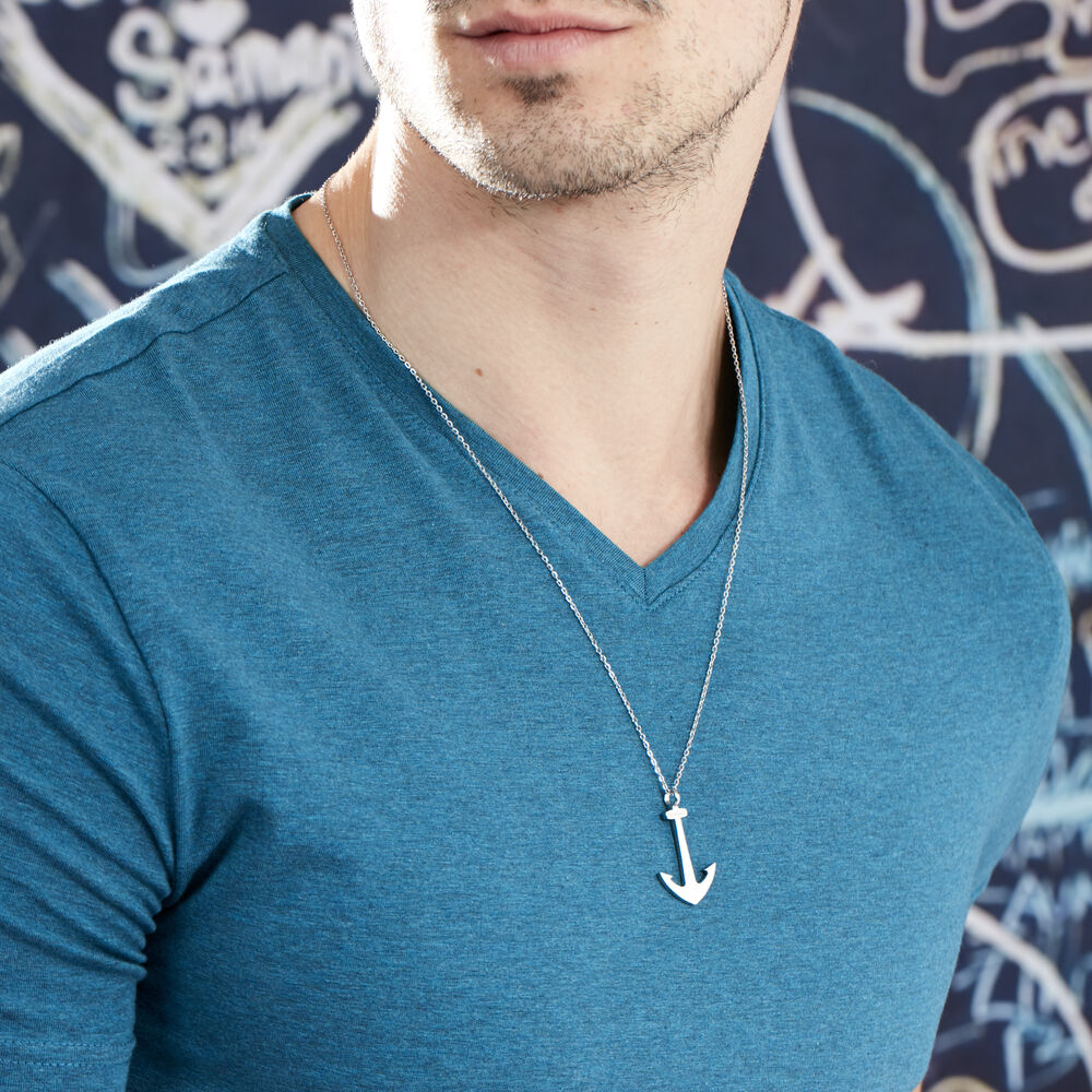 Collier Acier Blanc - Colliers fantaisie Homme | Marc Orian