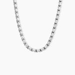 Collier Elton Acier Blanc - Colliers fantaisie Homme | Marc Orian