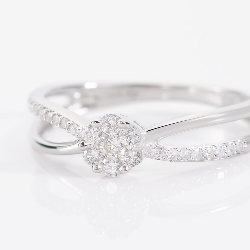 Bague Kuta Or Blanc Diamant - Bagues fian&ccedil;ailles Femme | Marc Orian
