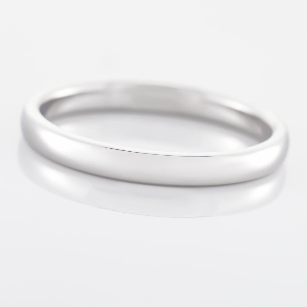 Alliance Sirona Demi Jonc Confort Or Blanc - Alliances personnalisées Famille | Marc Orian