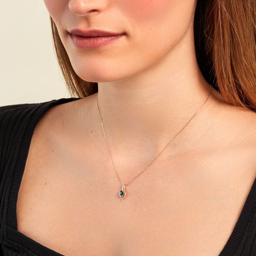 Collier Silucia Or Jaune Topaze Oxyde De Zirconium - Colliers avec pierres Femme | Marc Orian