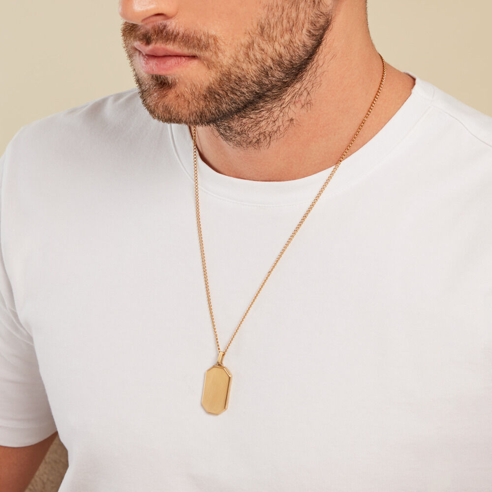 Collier Alessio Acier Jaune - Colliers ete Homme | Marc Orian