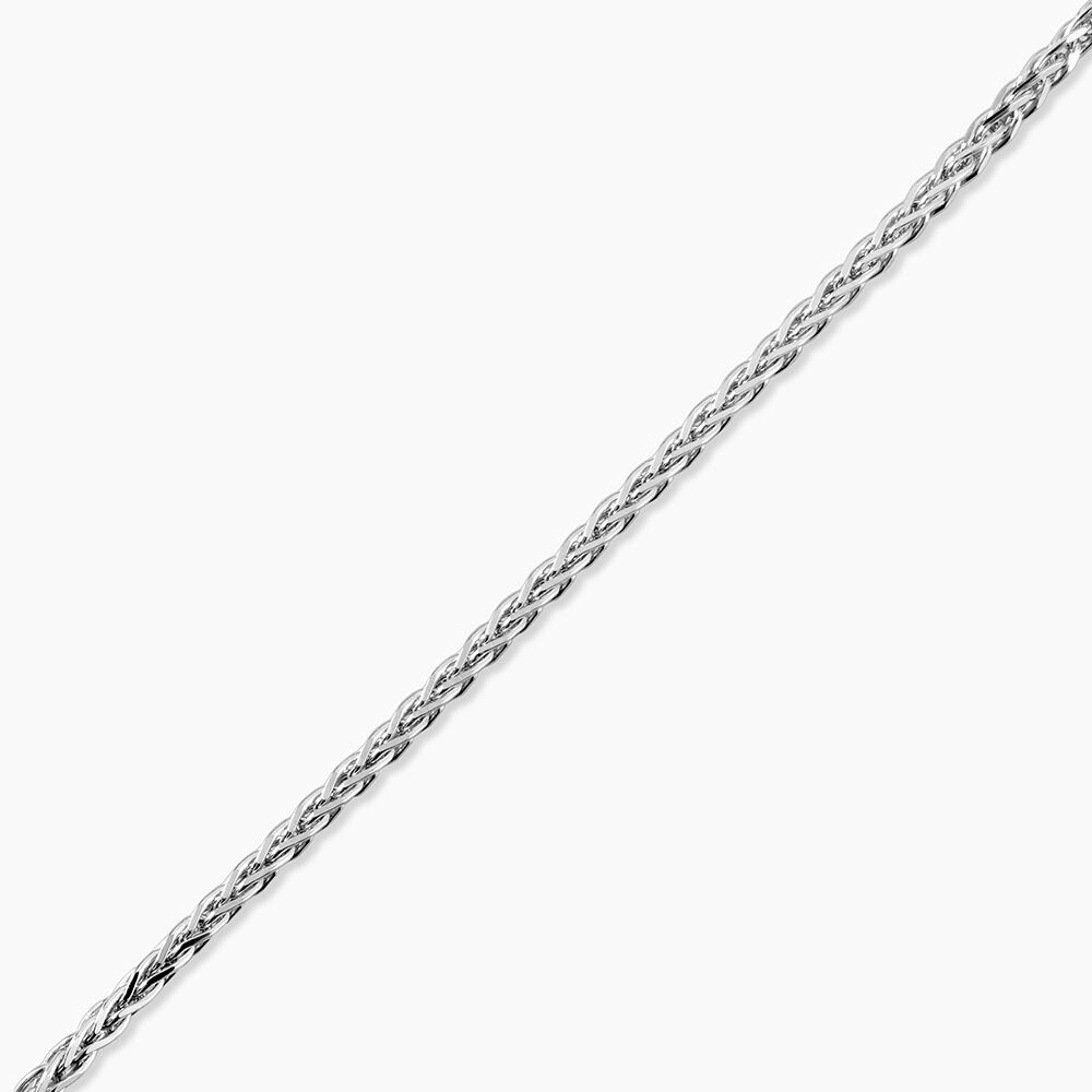 Bracelet Sherihane Maille Palmier Argent Blanc - Bracelets fantaisie Femme | Marc Orian