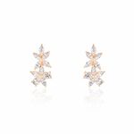 Boucles D'oreilles Puces Oralie Argent Rose Oxyde De Zirconium - Puces Femme | Marc Orian