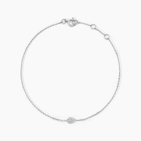 Bracelet Adhira Or Blanc Diamant - Bracelets cha&icirc;nes Femme | Marc Orian
