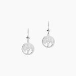 Boucles D'oreilles Pendantes Marijan Argent Blanc - Pendantes Femme | Marc Orian