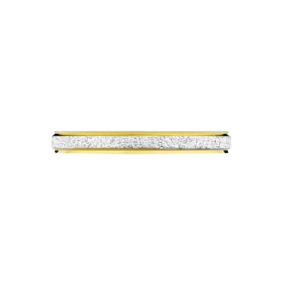 Alliance Fine Diamantee Ruban Plat Or Bicolore - Alliances personnalisées Femme | Marc Orian