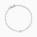 Bracelet Cœur D'amour Argent Blanc - Bracelets chaînes Femme | Marc Orian
