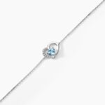 Bracelet Eliana Or Blanc Topaze Et Oxyde De Zirconium - Bracelets cha&icirc;nes Femme | Marc Orian