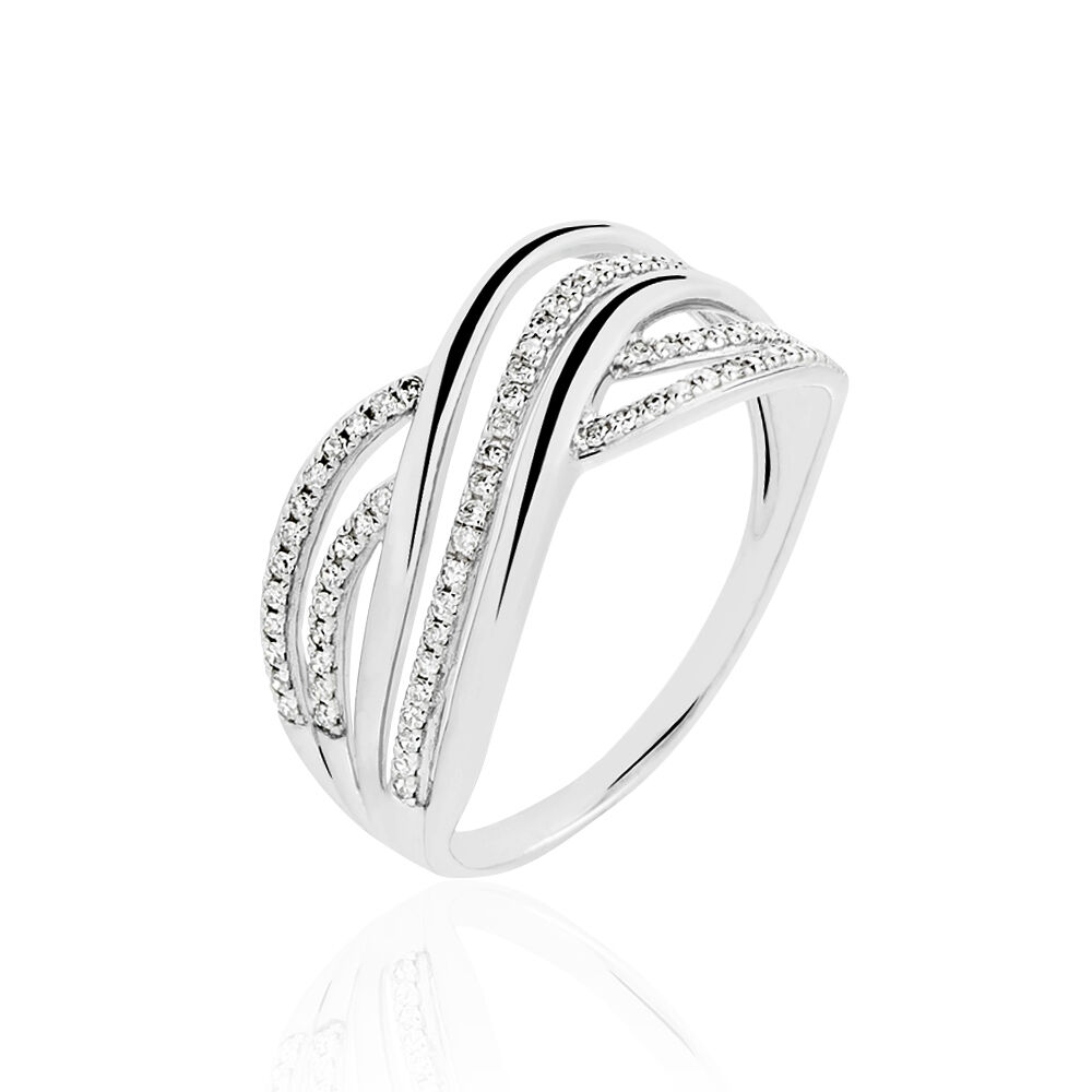Bague Ocean Or Blanc Diamant - Parures de mariage Femme | Marc Orian