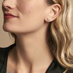 Boucles D'oreilles Puces Ulyssia Argent Blanc Oxyde De Zirconium - Puces Femme | Marc Orian
