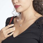 Collier Fany Or Blanc Topaze Et Oxyde De Zirconium - Colliers avec pierres Femme | Marc Orian