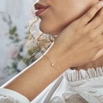 Bracelet Or Jaune Gentiane Perle - Bracelets cha&icirc;nes Femme | Marc Orian