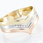 Bague Alix Or Tricolore Diamant - Parures de mariage Femme | Marc Orian