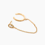 Bijou D'oreille Unitaire Karolina Plaqu&eacute; Or Jaune Oxyde De Zirconium - Piercings d'oreilles Femme | Marc Orian