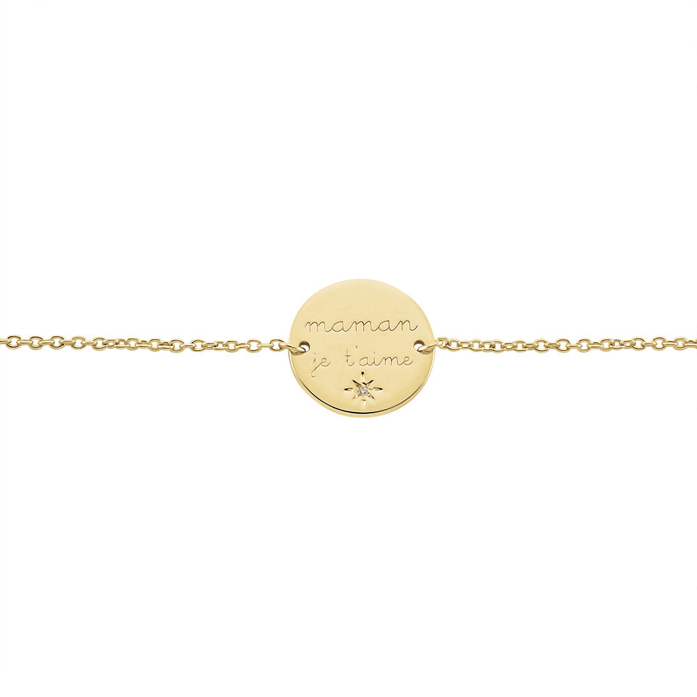 Bracelet Plaqué Or Maioun Oxyde De Zirconium - Bracelets Medailles Femme | Marc Orian