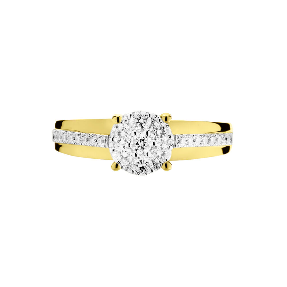 Bague Kate Or Jaune Diamant - Parures de mariage Femme | Marc Orian