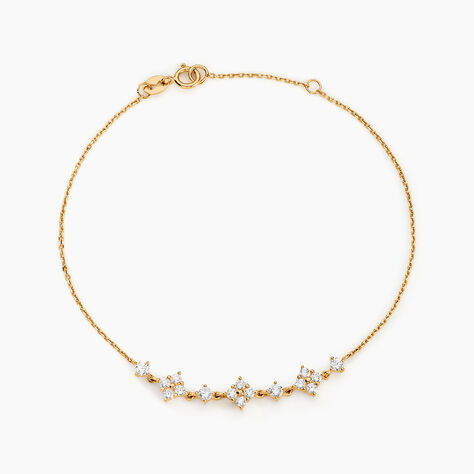 Bracelet Majestueuse Or Jaune Oxyde De Zirconium - Bracelets cha&icirc;nes Femme | Marc Orian