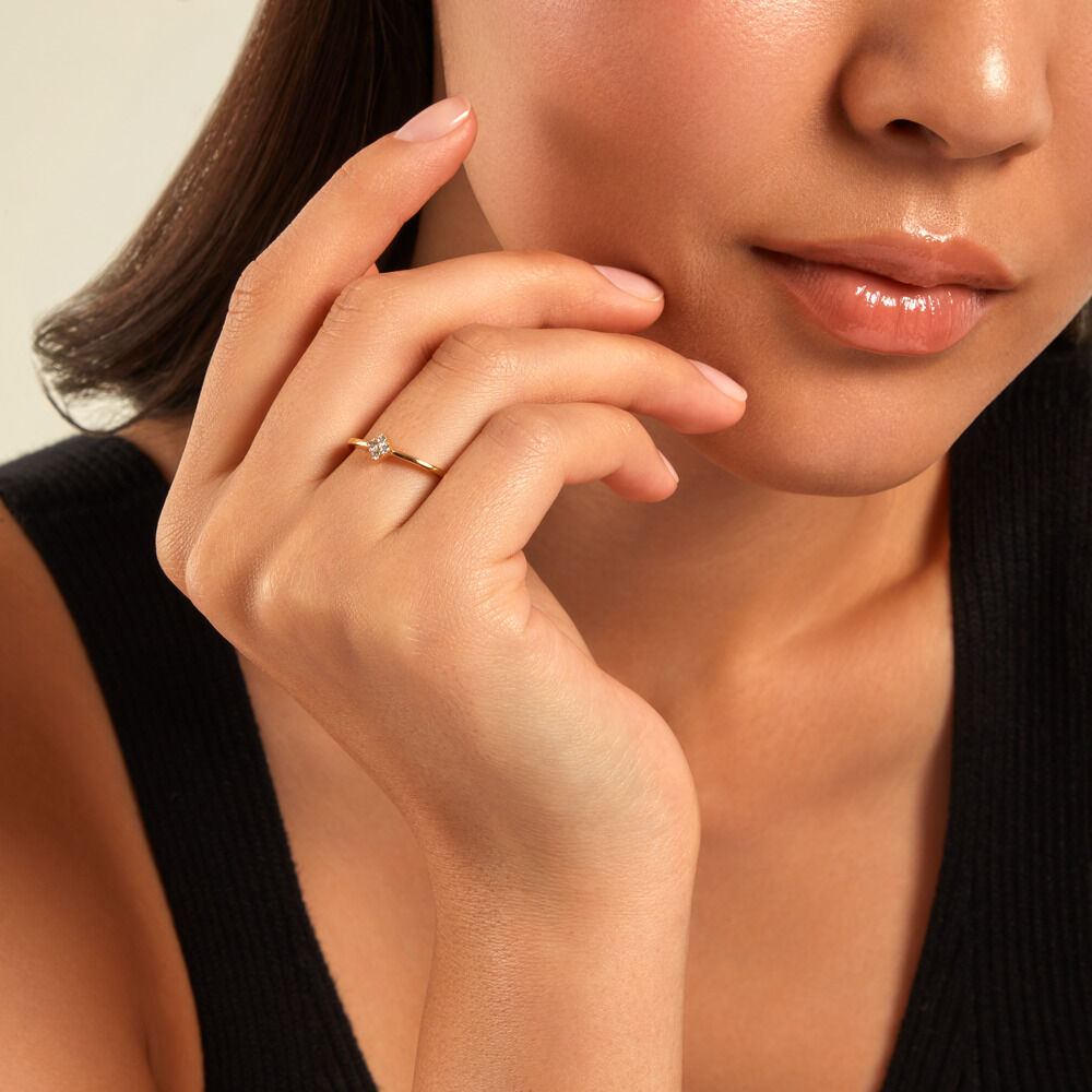 Bague Jil Plaqu&eacute; Or Jaune Oxyde De Zirconium - Bijoux fantaisie Femme | Marc Orian
