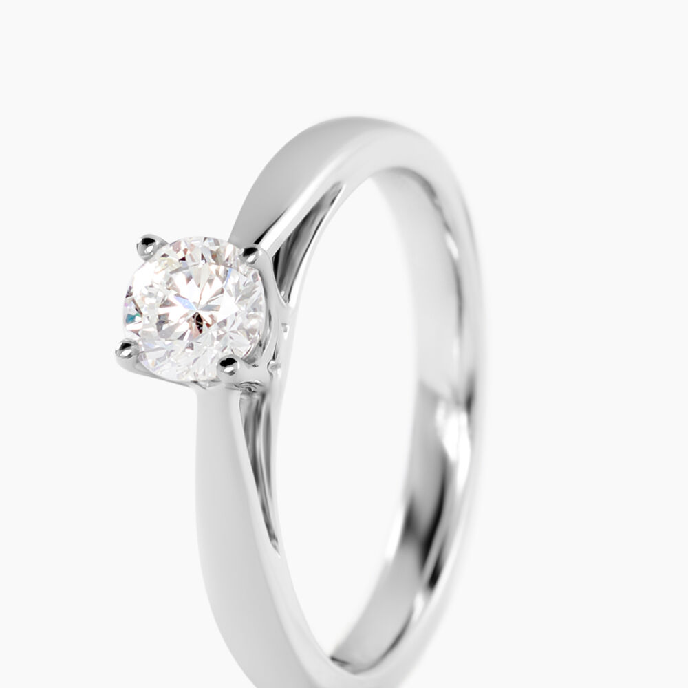 Bague Iris Platine Blanc Diamant - Parures de mariage Femme | Marc Orian