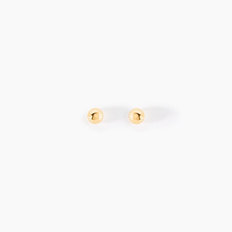 Boucles D'oreilles Puces Or Jaune Fidelia - Puces Famille | Marc Orian
