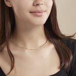 Collier Or Jaune Izel Maille Anglaise - Chaines Femme | Marc Orian