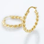 Cr&eacute;oles Plaqu&eacute; Or Jaune Isaiah - Cr&eacute;oles Femme | Marc Orian