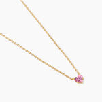Collier Avaya Argent Dor&eacute; A L'Or 750/1000 Oxyde De Zirconium - Colliers avec pierres Enfant | Marc Orian