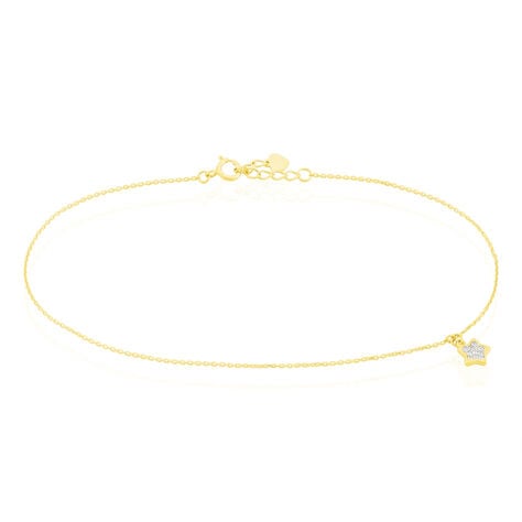 Cha&icirc;ne De Cheville Valentiane Or Jaune Oxyde De Zirconium - Chaines de cheville Femme | Marc Orian