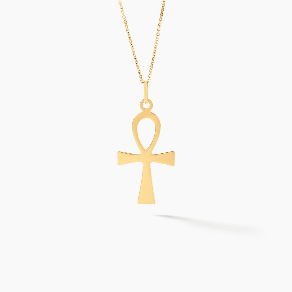 Pendentif Basilissa Croix De Vie Or Jaune - Pendentifs Famille | Marc Orian