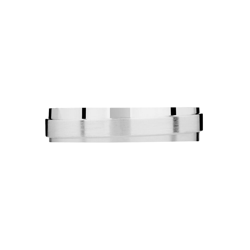 Alliance Florita Ruban Plat Or Blanc - Alliances duo Unisex | Marc Orian