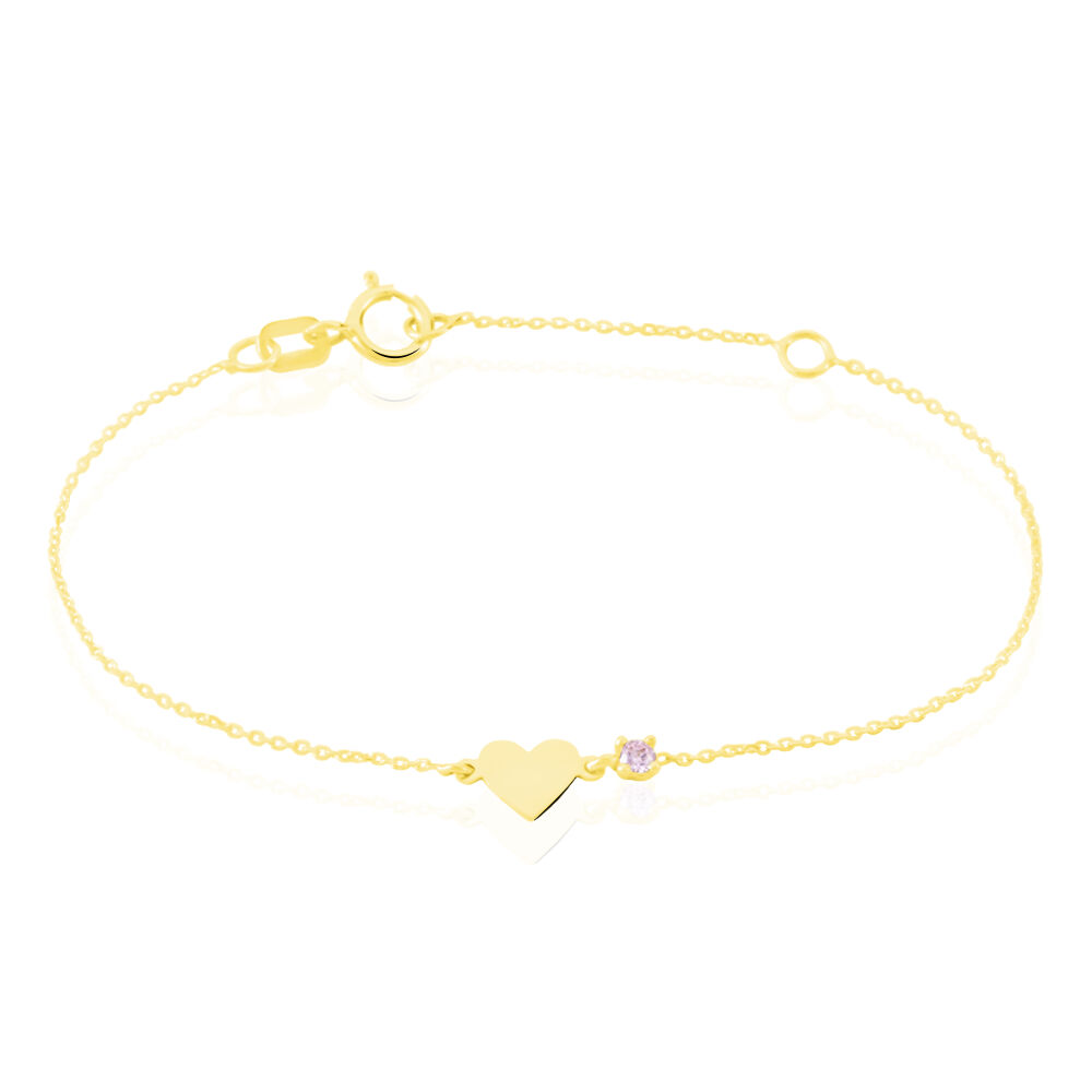 Bracelet Or Jaune Marie Lou Oxyde De Zirconium - Bracelets chaînes Enfant | Marc Orian