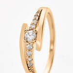 Bague Auberi Plaqu&eacute; Or Jaune Oxyde De Zirconium - Bijoux fantaisie Femme | Marc Orian