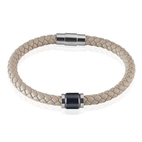 Bracelet Phebus Him Canice Acier Blanc Céramique - Bracelets cuir Homme | Marc Orian