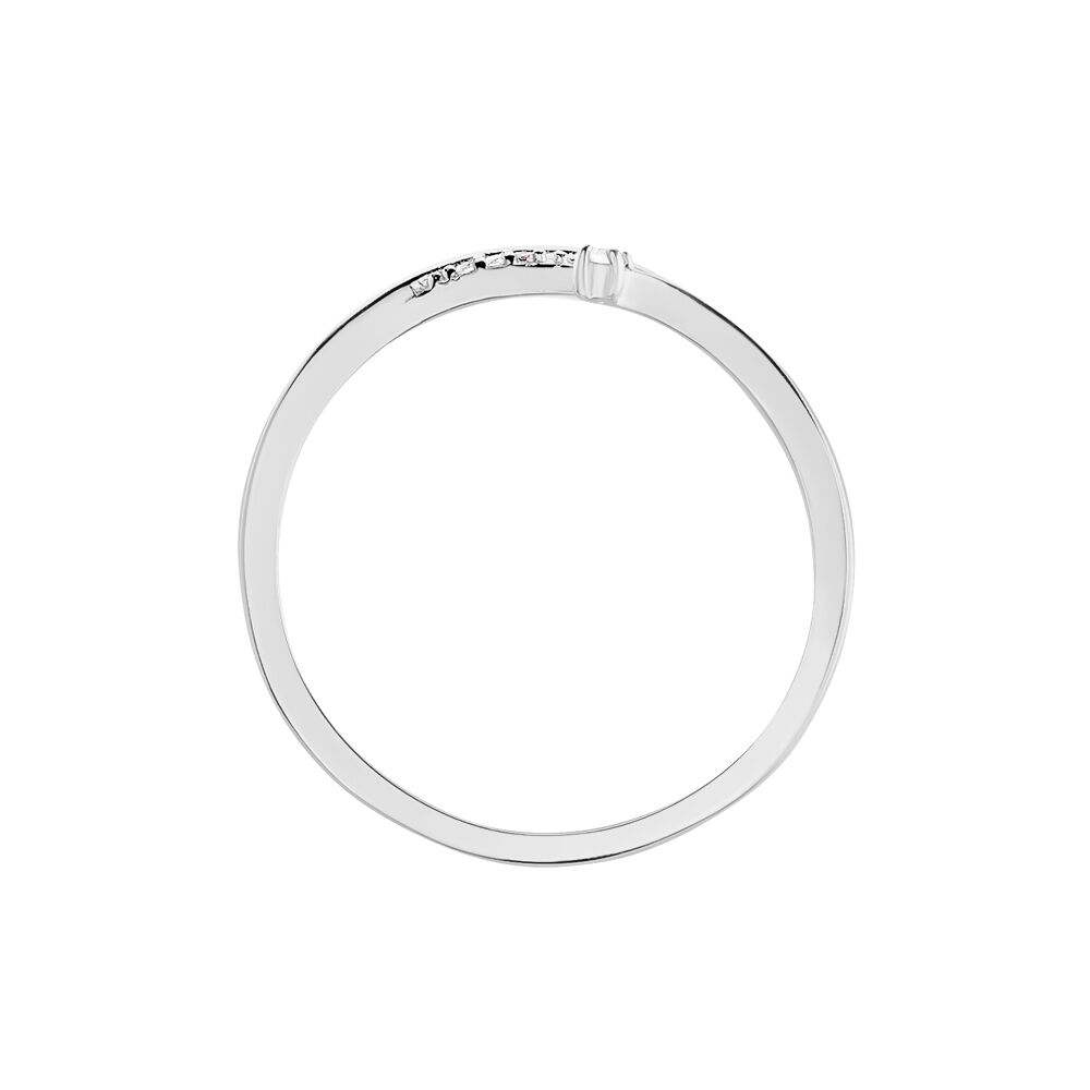 Bague Feath Argent Blanc Oxyde De Zirconium -  Femme | Marc Orian