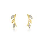 Boucles D'oreilles Puces Laverna Or Jaune Diamant - Puces Femme | Marc Orian