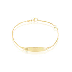 Bracelet Identité Euriel Maille Palmier Or Jaune - Gourmettes Enfant | Marc Orian