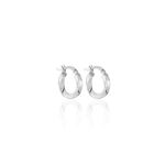 Cr&eacute;oles Argent Blanc Ava - Cr&eacute;oles Femme | Marc Orian