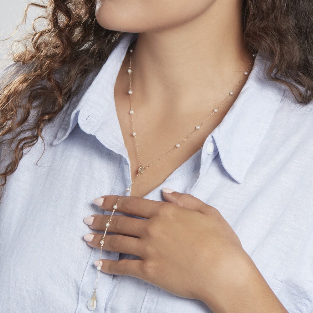 Collier Vesta Or Jaune Perle De Culture - Colliers avec pierres Femme | Marc Orian