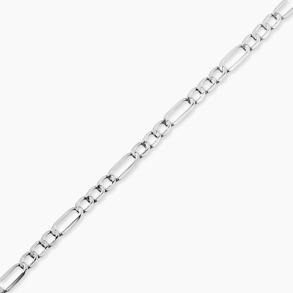 Bracelet Or Blanc Maille Altern&eacute;e 1/3 - Bracelets mailles Femme | Marc Orian